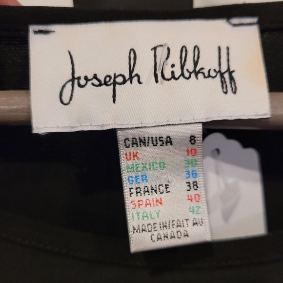 Joseph Ribkoff Size 8 - black dress (with pattern) - Picture 3 of 4